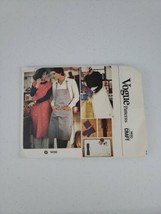 VTG VOGUE Pattern #1450 70&#39;s Unisex Apron/Apron Dress Placemats Potholders UNCUT - $17.00