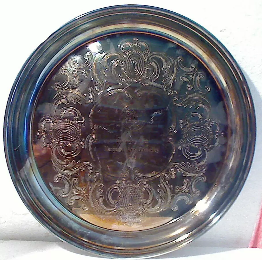 Virginia Beach Sand Witches 1993 Outstanding Witch Award Silverplate Tray - $475.17 MXN