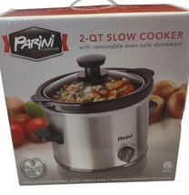 PARINI Cookware 2-QT Slow Cooker with Removable Oven-Safe Stoneware  - £9.25 GBP
