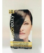 Coloreazy Permanant Cream Hair Color 2 Dark Brown. New. Free Shipping - £15.31 GBP