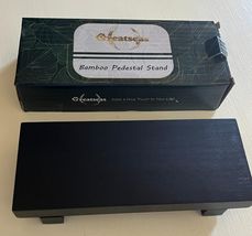 Kitchen Soap Tray Decor, Bamboo Pedestal Stand 8.7&quot; x 3.5&quot; x 1.6&quot; - $17.82