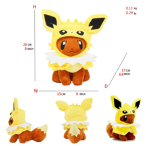 Pokemon Eevee cosplay Jolteon Plush Stuffed Toy New - £20.59 GBP