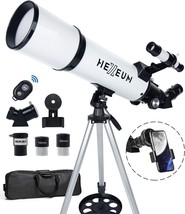 Telescope 80mm Aperture 600mm Astronomical Portable Refracting Fully Mult Coated - £74.73 GBP