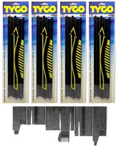 4pc TYCO Mattel HO Slot Car 15&quot; Straight SQUEEZE Daredevil Cut Off Track 6783 A+ - $18.99