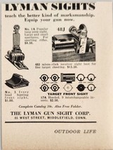 1937 Print Ad Lyman Gun Sights Better Marksmanship Middlefield,Connecticut - $6.49