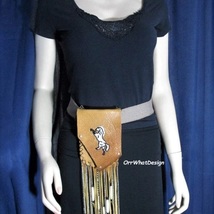 Western Horse Leather Pouch Fringe Cowgirl Equestrian Ride Live Handmade... - $85.00