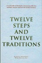 Twelve Steps and Twelve Traditions  Alcoholics Anonymous large print  GOOD - $6.60