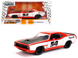 1973 Plymouth Barracuda #54 1/24 Diecast Model Car by Jada - $43.12