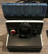 Polaroid Pronto! B Black Land Instant Camera With Manual Flash Bars Phot... - $68.59