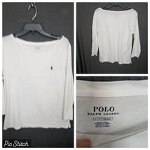 Polo Ralph Lauren 100% Cotton 3/4 Sleeves Tee Shirt Blouse Women’s Size ... - $12.19