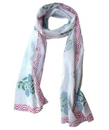 Scarfs for women 100% Pure cotton Indian design hand block printed mini ... - £21.15 GBP