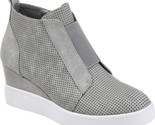 Journee Collection Women Slip On Wedge Heel Sneakers Clara Size US 11M Grey - £21.92 GBP