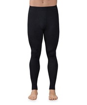 $46 Climatesmart By Cuddl Duds Black Modalcore Performance Tights Black Large - £12.07 GBP