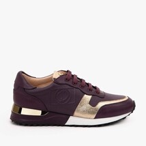 The Masal Purple Leather Women Sneaker image 8