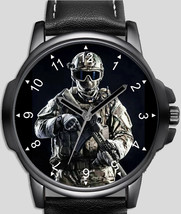 Special Ops Elite Soldier Art Stylish Rare Quality Wrist Watch - £42.49 GBP