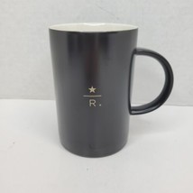 Starbucks Reserve Roastery Gold Star R Black Matte 12 oz Coffee Mug 2013 #2 - £22.79 GBP