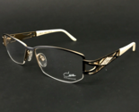 Cazal Eyeglasses Frames MOD.1032 COL.001 Brown White Gold 53-15-135 - $205.48