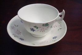 Antique Adderley Chelsea Floral 1800&#39;s English tea cup &amp; saucer, Victori... - £38.95 GBP