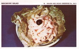 Vintage 1950 Macaroni Salad Recipe Print Cover 5x8 Crafts Food Decor - £7.83 GBP