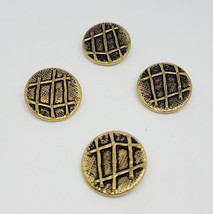 Set of 4 Vintage Brass button Lidz Brothers Inc Rare Unique - $14.16