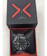KONXIDO Mens Black and Green, Green Leather Band Analog Quartz Watch KX6... - £22.86 GBP