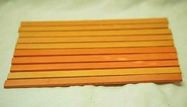 Lincoln Logs Western Cabin Building Toy 10 Flat Orange Roof Slat Pieces ... - $19.79