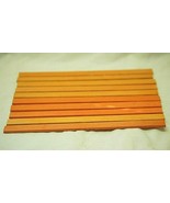 Lincoln Logs Western Cabin Building Toy 10 Flat Orange Roof Slat Pieces ... - £15.57 GBP