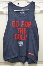 Team USA Girls Youth Go For the Gold Rio 2016 Olympics Blue Tank Top Sz L 10/12 - £14.24 GBP