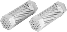 Premium Pellet Smoker Tube 2Pcs Bbq Grill Mesh Tube Pellets Smoke Box 6In, 2# - £32.16 GBP