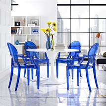 Casper Dining Armchairs Set of 4 Blue EEI-1769-BLU - £383.58 GBP