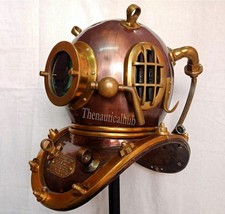 Antique 18&quot; Scuba Divers Diving Helmet U.S Navy Mark V Deep Sea Divers Helmet - £286.16 GBP