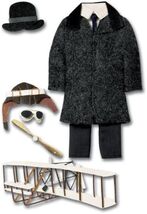 RARE Jolees First Flight Airplane Helmet Goggles Top Hat Suit Compass 3D... - $24.74