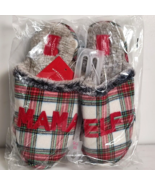 Wondershop Christmas Women&#39;s Mama Elf Slide Slippers Plaid - Size Medium... - $21.65 CAD