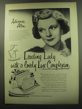 1949 Lux Soap Ad - Adrianne Allen - Leading Lady with a Lovely Lux Complexion - £14.62 GBP