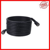 Non-Kink 25FT Power Washer Hose - 3600 PSI, M22 14mm, PVC Black Construc... - $40.73