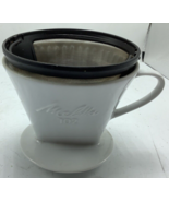 Vintage Melitta #102 White Porcelain 1 Hole Pour-Over Drip Coffee Filter... - $444.00 MXN