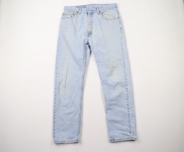 Vintage Levis 505 Mens 34x30 Distressed Regular Straight Leg Denim Jeans... - £54.45 GBP