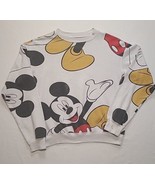 Disney Womens Size XS Crewneck Sweatshirt Mickey Mouse All Over Print - £6.15 GBP
