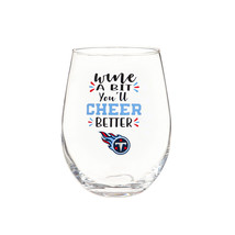 Tennessee Titans Glass 17oz Wine Stemless Boxed - $55.99