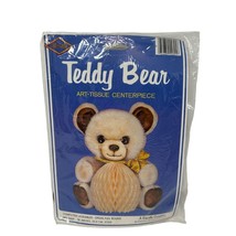 1986 Honeycomb Teddy Bear Decoration Party Centerpiece Beistle USA Art-Tissue - £6.69 GBP