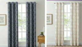 The Big One 2-pack Drew Geo Grommet Top Window Curtains 80&quot; x 84&quot; Select Styles - £21.26 GBP