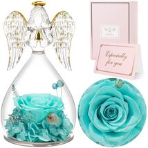 Sunia Valentine Rose Gift for Women Mom Grandma, Preserved Angel Figurine - $51.19