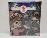 Teddy Beddy Bear Tapestry Baby Christmas Blanket Fringe Riegel 53&quot; x 36&quot;... - $157.65