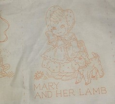 Vintage Embroidery/ Needlework Quilt Blocks Nursery Rhyme lot of 12 - $363.96 MXN