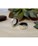 Unisex Hoop Earrings, 925 Sterling Silver, 5mm Wide Huggie Earrings | Su... - £27.97 GBP