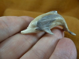 Dolph-22 little swimming Dolphin of shed ANTLER figurine Bali detailed c... - £21.99 GBP