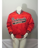Peninsula Oilers Jacket (VTG) - Satin Jacket by DeLong - Size Large - $4,283.89 MXN