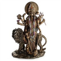 DURGA STATUE 11&quot; Hindu Divine Mother Goddess HIGH QUALITY Bronze Resin D... - £94.51 GBP
