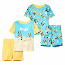 Bluey Sand Castles 4-Piece Toddler Pajama Set Multi-Color - £31.95 GBP