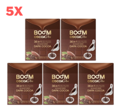 5X Boom Cocoa plus Instant Powder 36 in 1 Diet Weight Control Slim Sugar-Free - £71.38 GBP